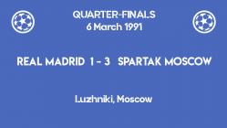 UCL 1991 - quarterfinals - first leg - Real Madrid vs Spartak Moscow