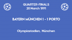 UCL 1991 - quarterfinals - second leg - Bayern vs Porto