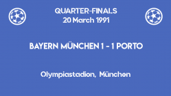 UCL 1991 - quarterfinals - second leg - Bayern vs Porto