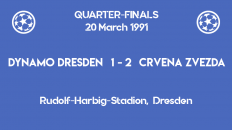 UCL 1991 - quarterfinals - second leg - Crvena Zvezda vs Dynamo Dresden