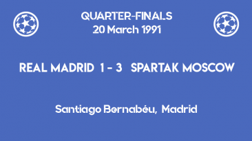 UCL 1991 - quarterfinals - second leg - Real Madrid vs Spartak Moscow