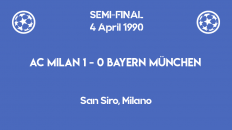 UCL 1990 - Bayern Milan - semifinal firstleg