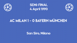 UCL 1990 - Bayern Milan - semifinal firstleg