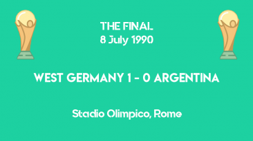 World Cup 1990 - THE FINAL - West Germany vs Argentina