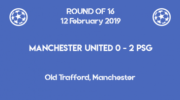 Manchester United lost 0-2 to PSG in the first leg of Champions League 2019 round of 16