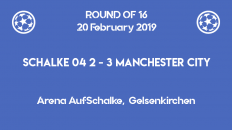 Schalke 04 lost 2-3 to Manchester City in Champions League 2019