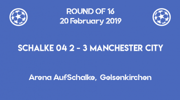Schalke 04 lost 2-3 to Manchester City in Champions League 2019