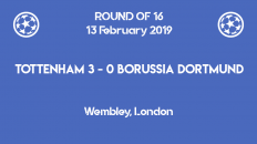 Tottenham wins 3-0 against Borussia Dortmund in the first leg of Champions League 2019 round of 16
