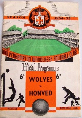 Wolves v Honved 3-2 December 1954