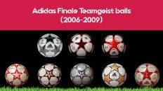 The Adidas Finale Champions League balls used in Champions League from 2006 until 2009