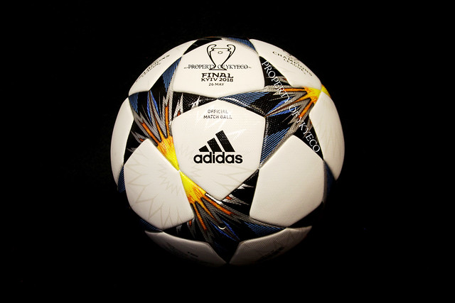 Adidas Finale Kiev, the ball of the Champions League 2017-2018 final when Real Madrid made history by winning its 3rd consecutive trophy