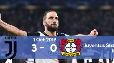 Juventus 3-0 Bayer Leverkusen Champions League 2019/2020 group stage