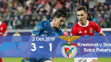 Zenit 3-1 Benfica Champions League 2019/2020 group stage